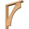 Ekena Millwork Westlake Block Smooth Bracket w/ Offset Brace, Western Red Cedar, 3 1/2"W x 22"D x 26"H BKT0402X22X26WTL05SWR - alternate 1